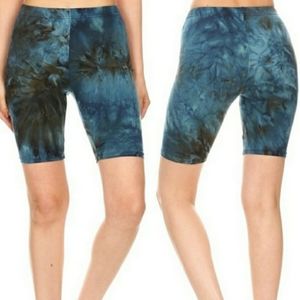 NWT Tie Dye Bike Short High Waist S,M,L,XL